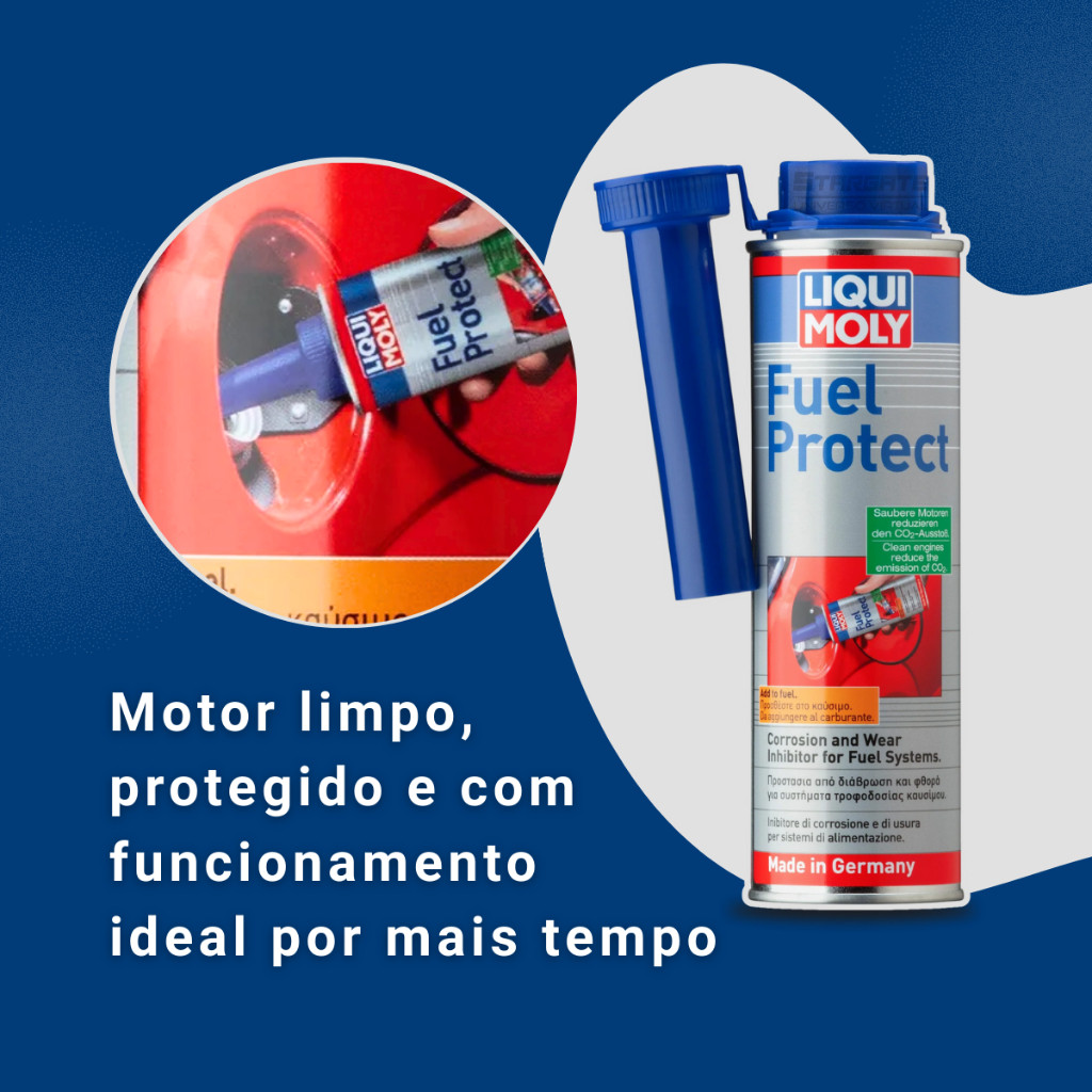 Limpeza Combustível Aditivo Liqui Moly Fuel Protect Gasoline 300ml    8356