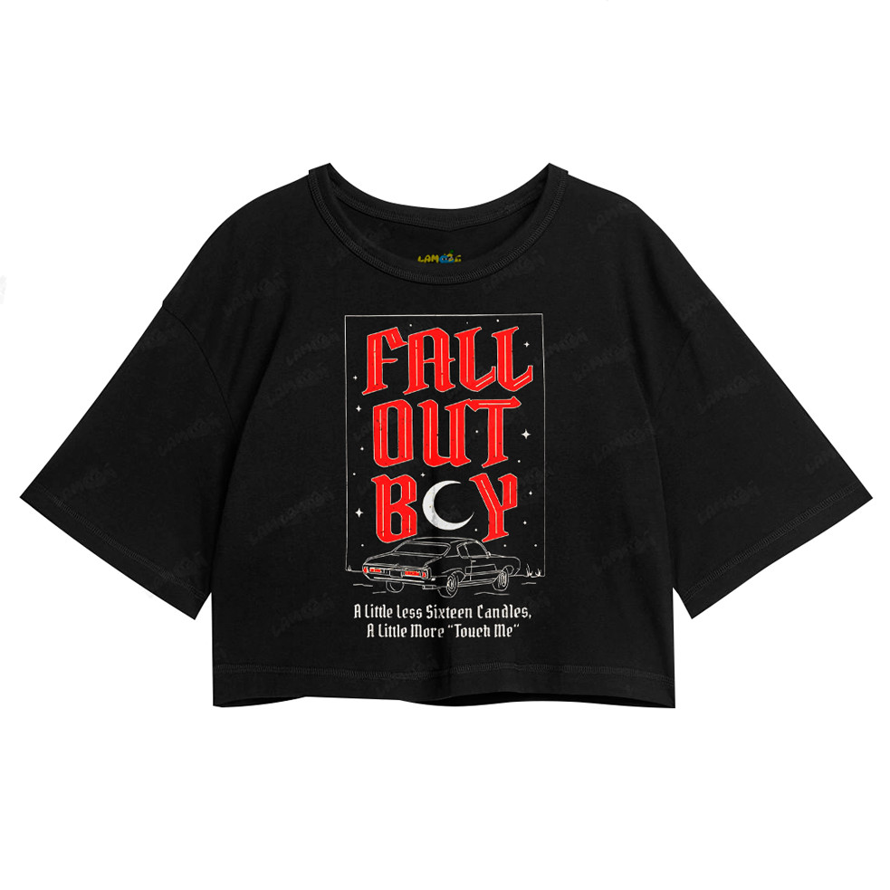 Cropped Oversized Algodão Fall Out Boy Car