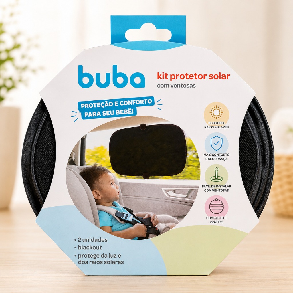 KIT Blackout 2 Protetores Solar Com Ventosa-Pimpolho