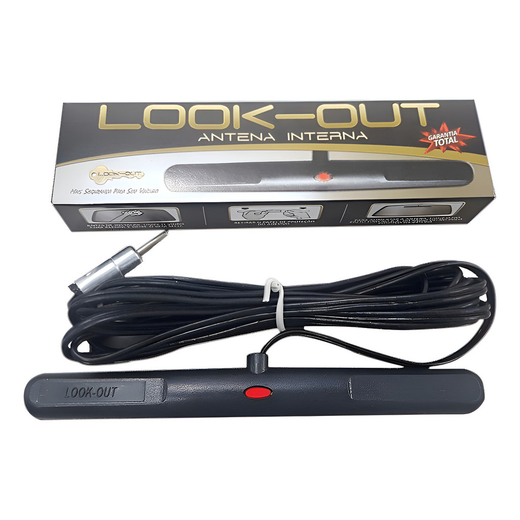 Antena Interna Look Out Am/fm Para Para-brisa Amplificação