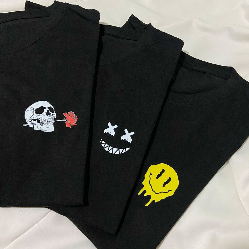 kit 3 Camisas Camisetas premium Várias Estampas Street wear! Preta Exclusiva - Sortidas