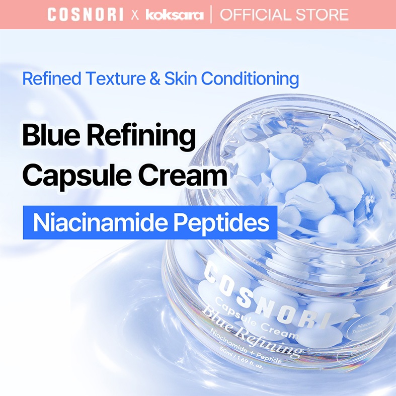 [OFFICIAL] COSNORI Blue Refining Capsule Cream Niacinamide + Peptide 50ml