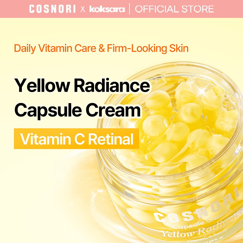 [OFFICIAL] COSNORI Yellow Radiance Capsule Cream Vitamin C Retinal 50ml