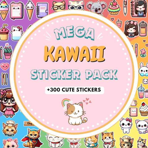 Mega Kawaii Sticker Pack (+300 Cute Stickers)