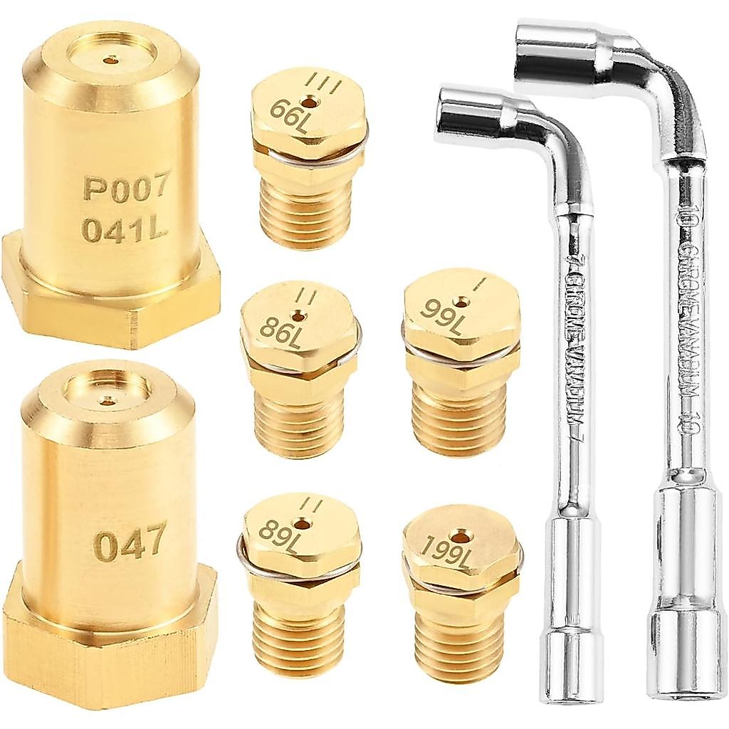 WB28X24757 Natural Gas to Propane LP Conversion Kit, Brass Propane Orifice Nozzles, Range LP Conversion Kit Compatible w