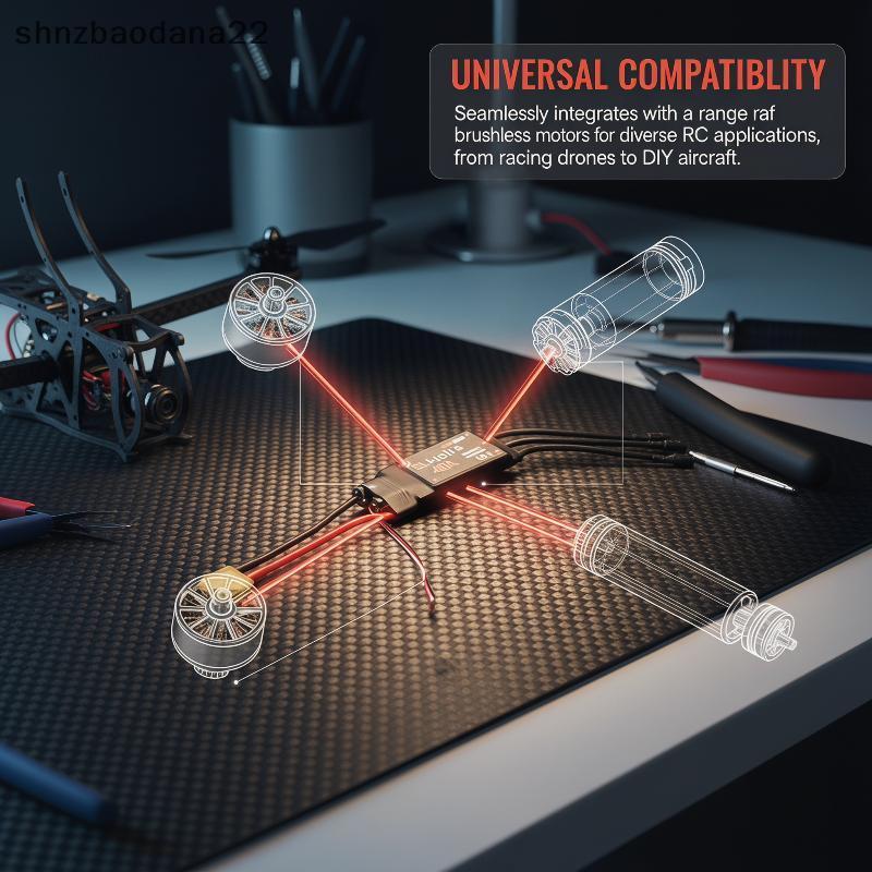 [Shnzd] Circuito Estável HV Bidirecional 30A 40A Brushless ESC 2 4S BEC Para Aviões De Controle Remoto E EMKK