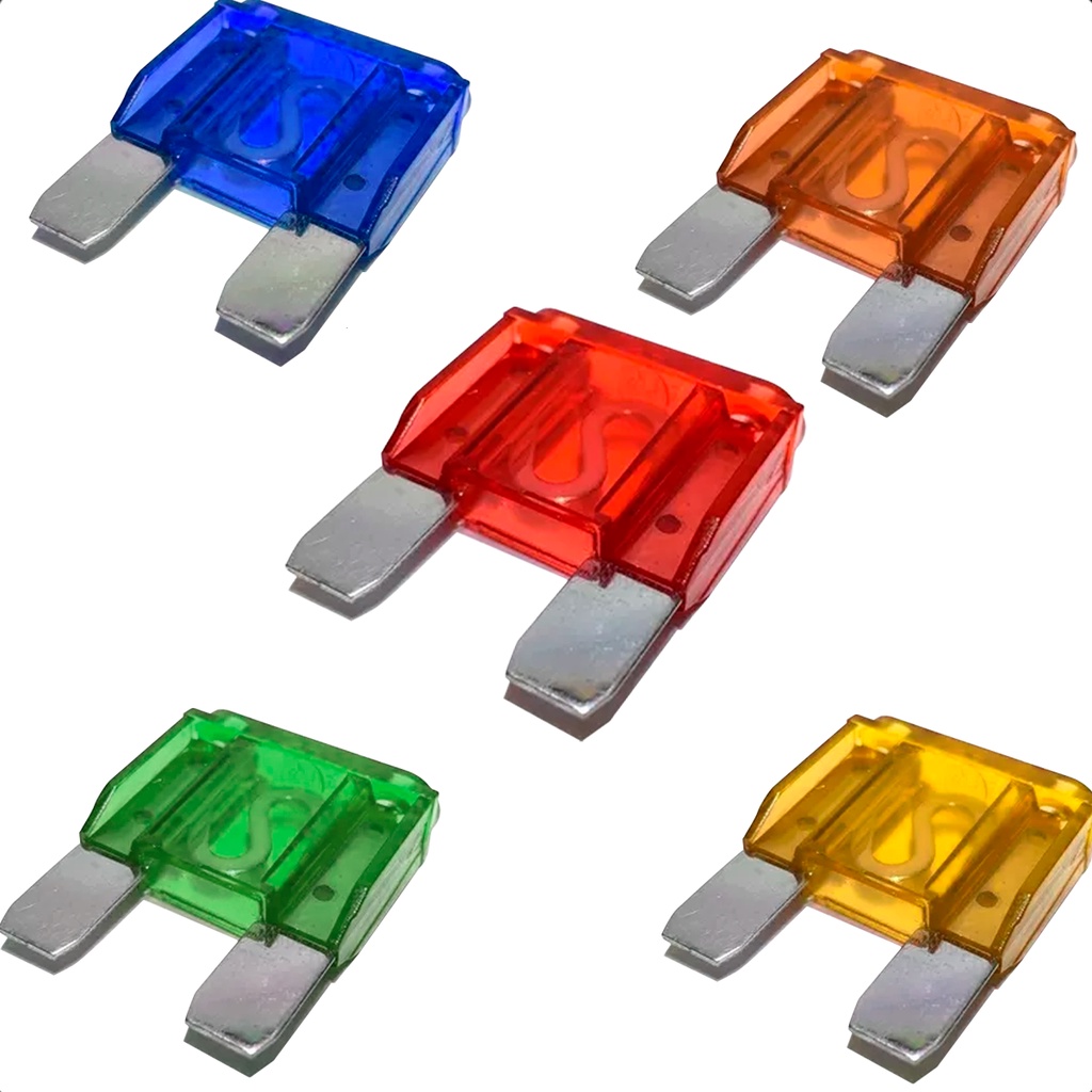Kit Fusivel Automotivo Lamina 100 Peças 5a 10a 15a 20a 25a 30a 40a