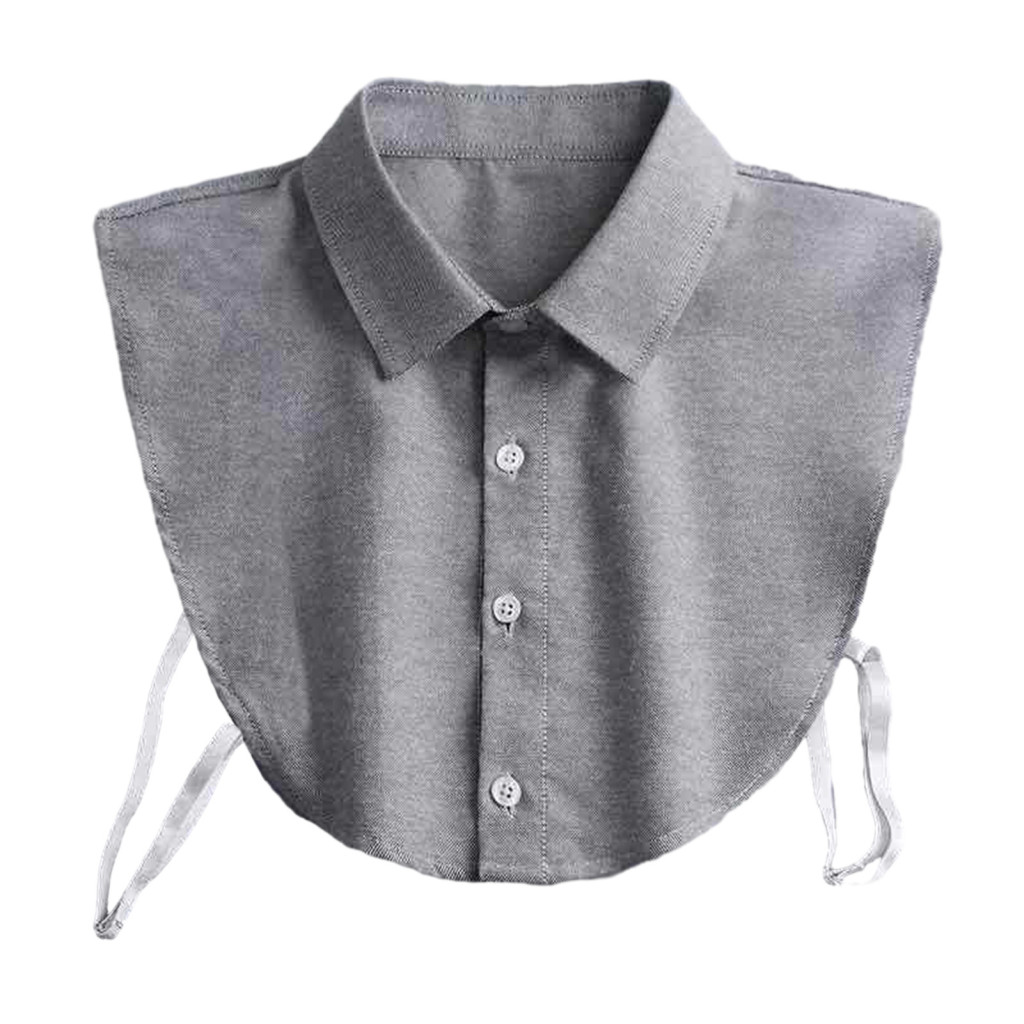 Exquisite Collar Adjustable Fake for Men Women – Solid Color Lapel False Shirt Single Breasted Business Style Comforta