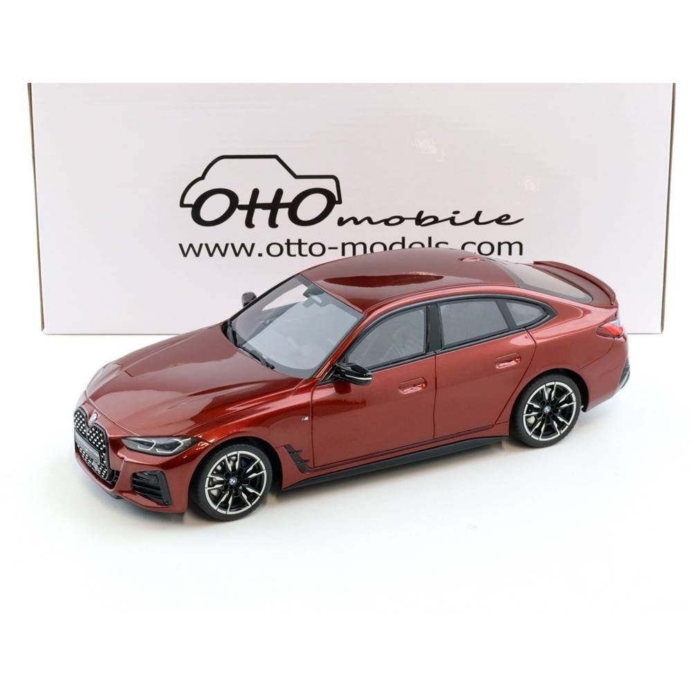 Miniatura Carro BMW M440i G26 xDrive Gran Coupe Aventurine - Vermelho - 1:18 - OttOmobile