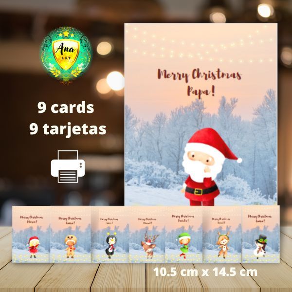 Christmas card templates/ Plantillas de tarjetas de navidad