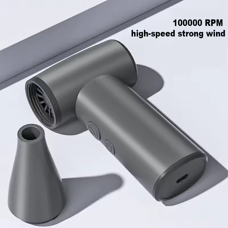 Novo Mini Ventilador Turbo Jet 100000RPM Brushless Outdoor De Alta Velocidade Furacão Usb Camping Violento Portátil Sem
