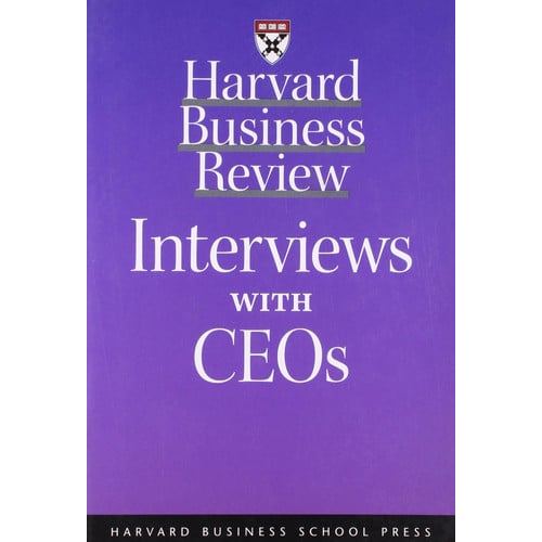Livro Harvard Business Review Interviews with CEOs
