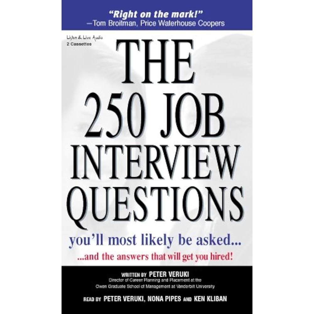 The 250 Job Interview Questions autor Peter Veruki