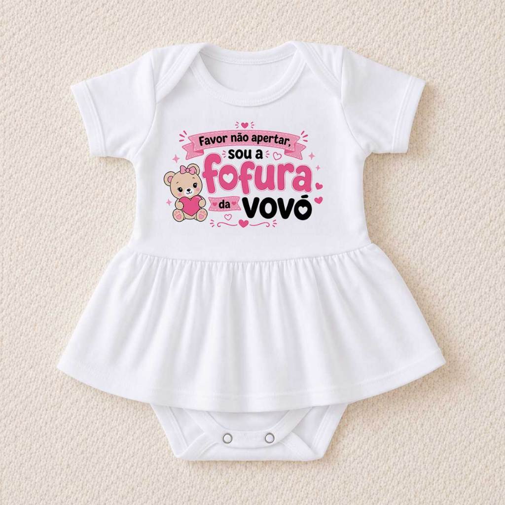 Body Bebe Menina Sou A Fofura Da Vovó - MR Print Service