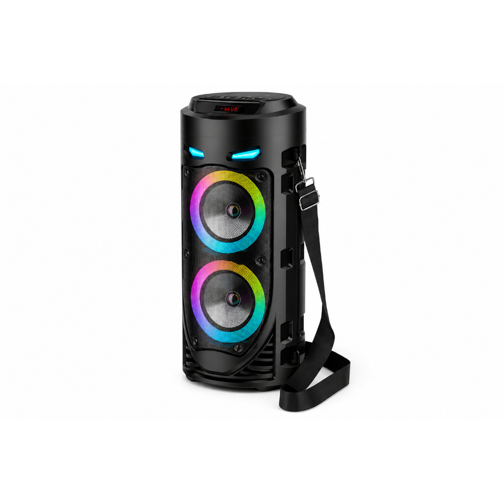Caixa de Som Bluetooth Portátil 20W Sing-e ZQS4239 RGB Bluetooth 5.3 USB TF FM com Alça
