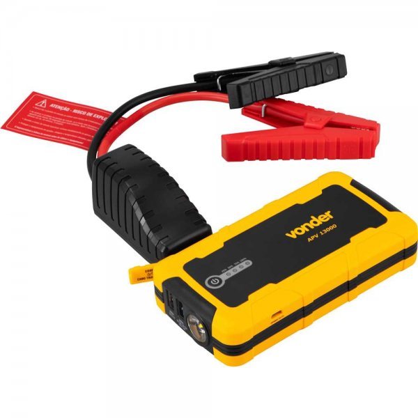 Auxiliar de Partida Portátil Vonder APV13000 13000mAh 900A Power Bank 12V Carro Moto