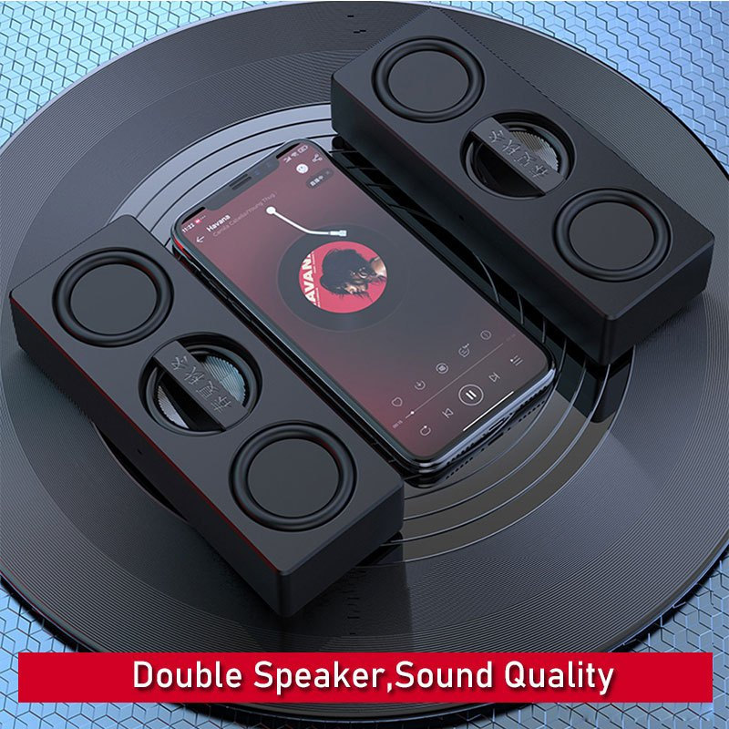 Alto-Falante USB Portátil Bluetooth Soundbar Bass Speaker Para PC Computador Music Player Amplificador