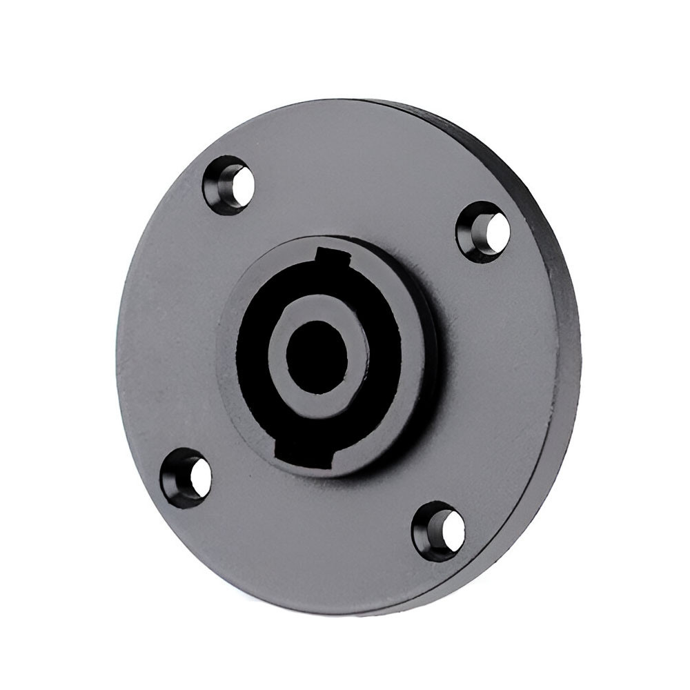 Conector Speakon Speaker Painel Fêmea Redondo 4 Vias