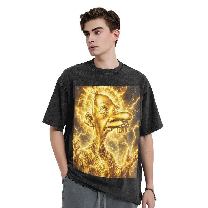 Funny Neegy Meme Gen Z Humour Gen Memes Sybau Washed T Shirt Streetwear Vintage T-Shirts  Tees Men Women Cotton Harajuku
