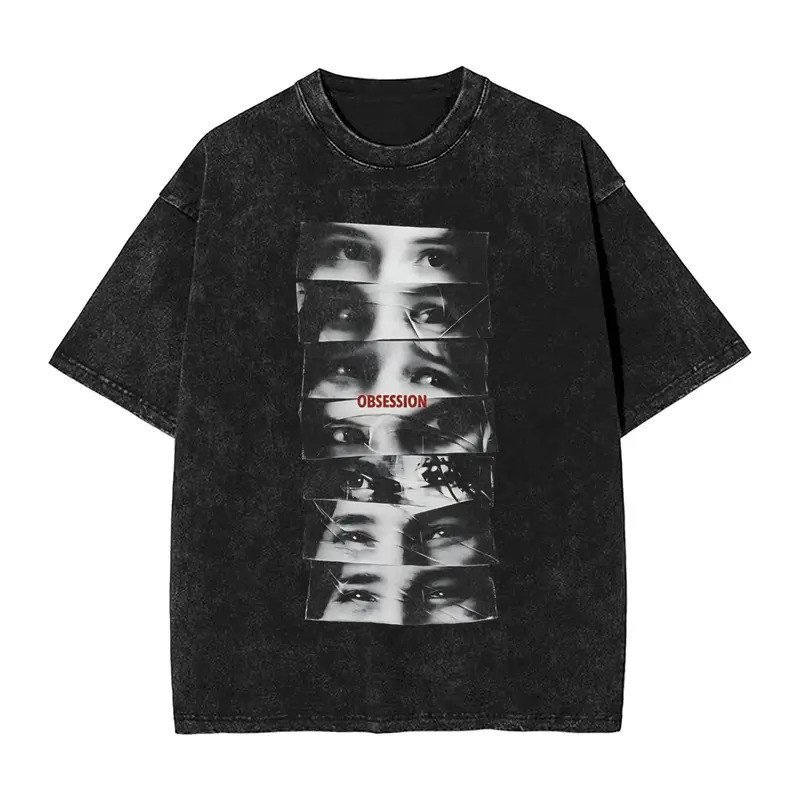 Funny 2026 Movie Obsession T-Shirts for Men Crewneck 100% Cotton Washed T Shirts  Short Sleeve Tees Party Tops