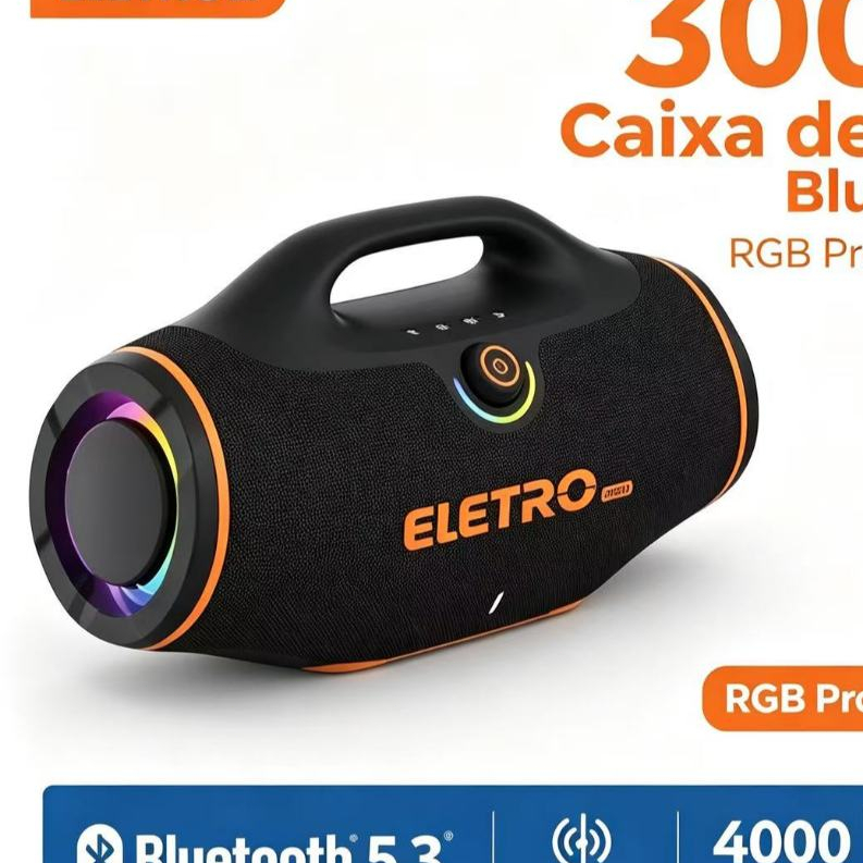 Boombox Caixa de Som IMENSO /ONE X Bluetooth 60W-300W Extra Bass TWS RETENCI AGUA