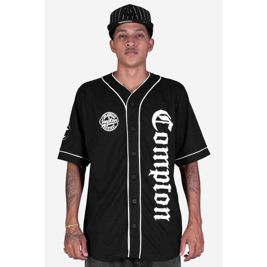 Camisa Baseball Compton Preta