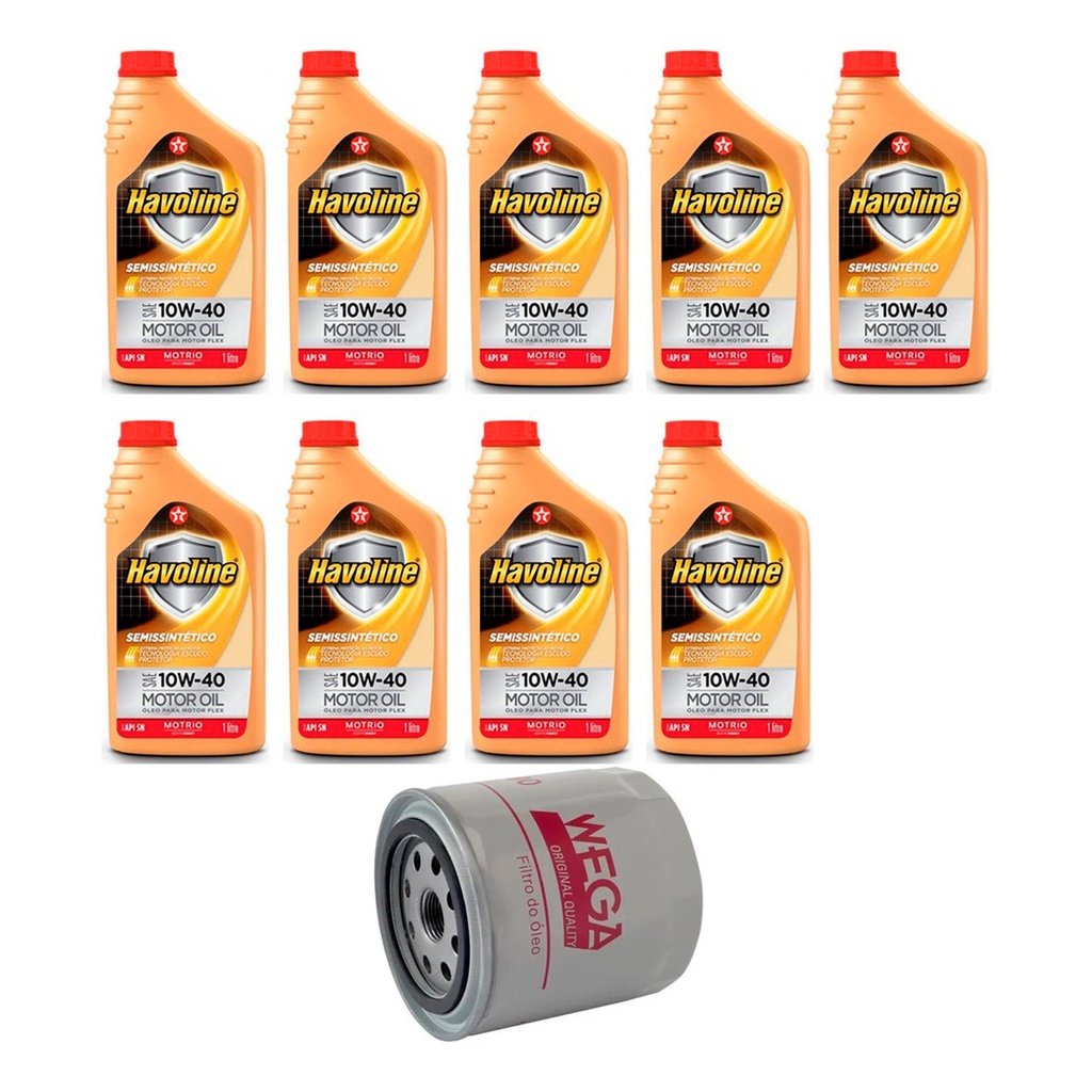 Kit Troca Óleo Havoline 10w40 Defender 110 130 2.5 16v 06/07