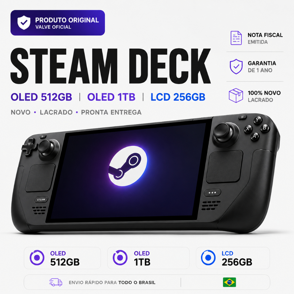 console portatil Steam Deck - OLED  Lacrado!