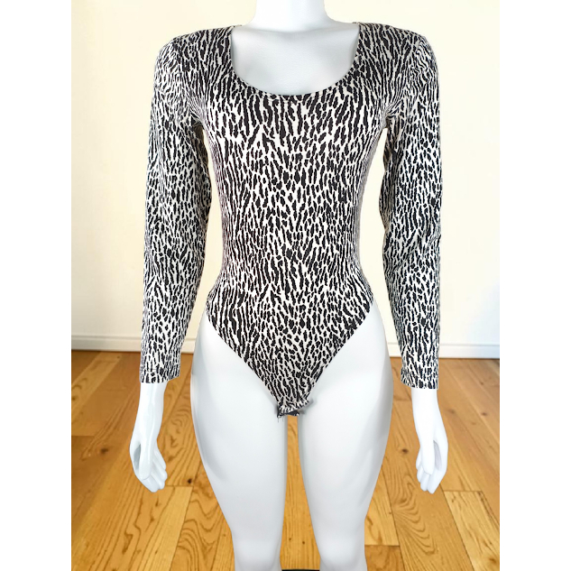 body estampado animal print vintage cgc Tam P