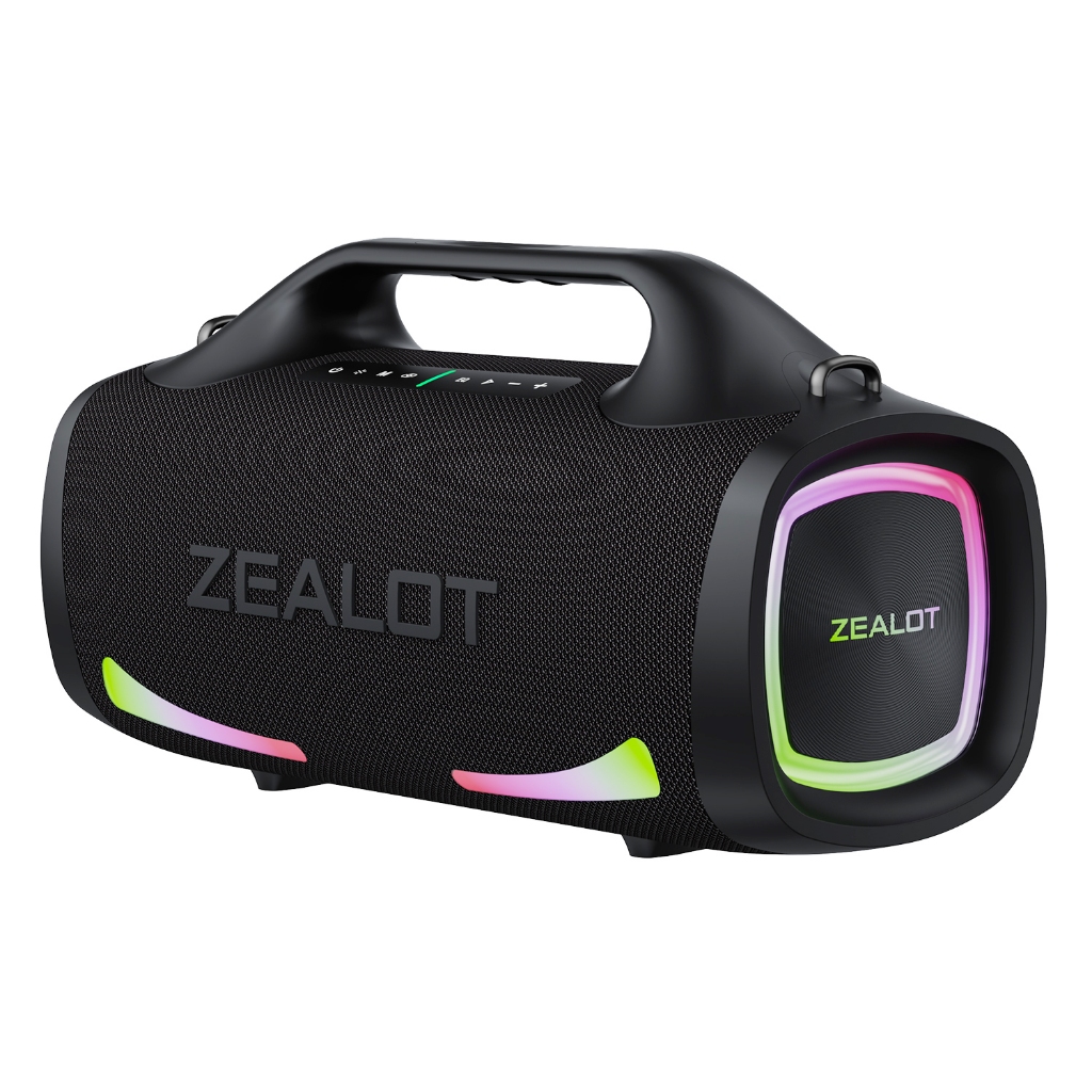 Caixa de Som Bluetooth ZEALOT-S79 100W RGB IPX6 24000mAh TWS Alça BT5.2 Portátil Festa Acampamento