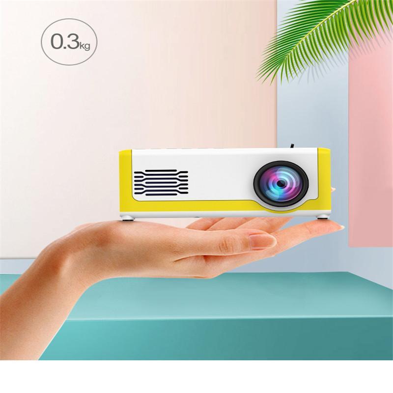 Mini Projetor Suporte 1080P YG300 Portátil LED Home Theater Vídeo Beamer Para Celular
