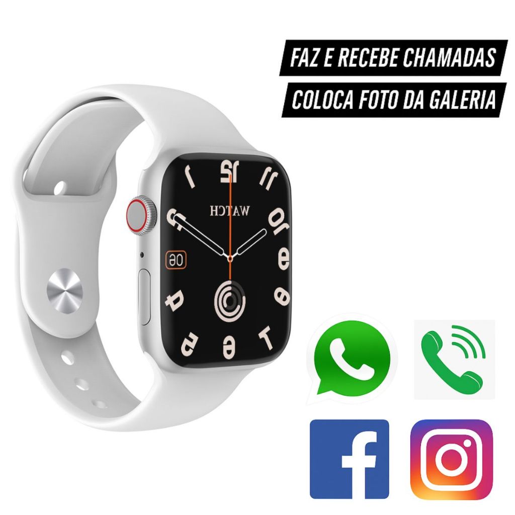 Relogio Smartwatch Feminino Masculino S11 Series 11 Para Android Samsung iPhone Faz Recebe Chamada