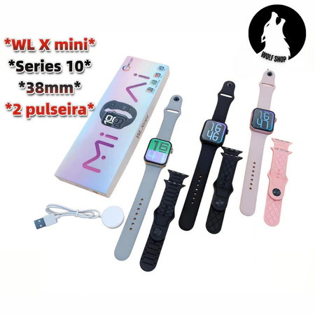 Smartwatch WL XMini S10 38MM Série 10 Faz Ligações Android iPhone - Benedo