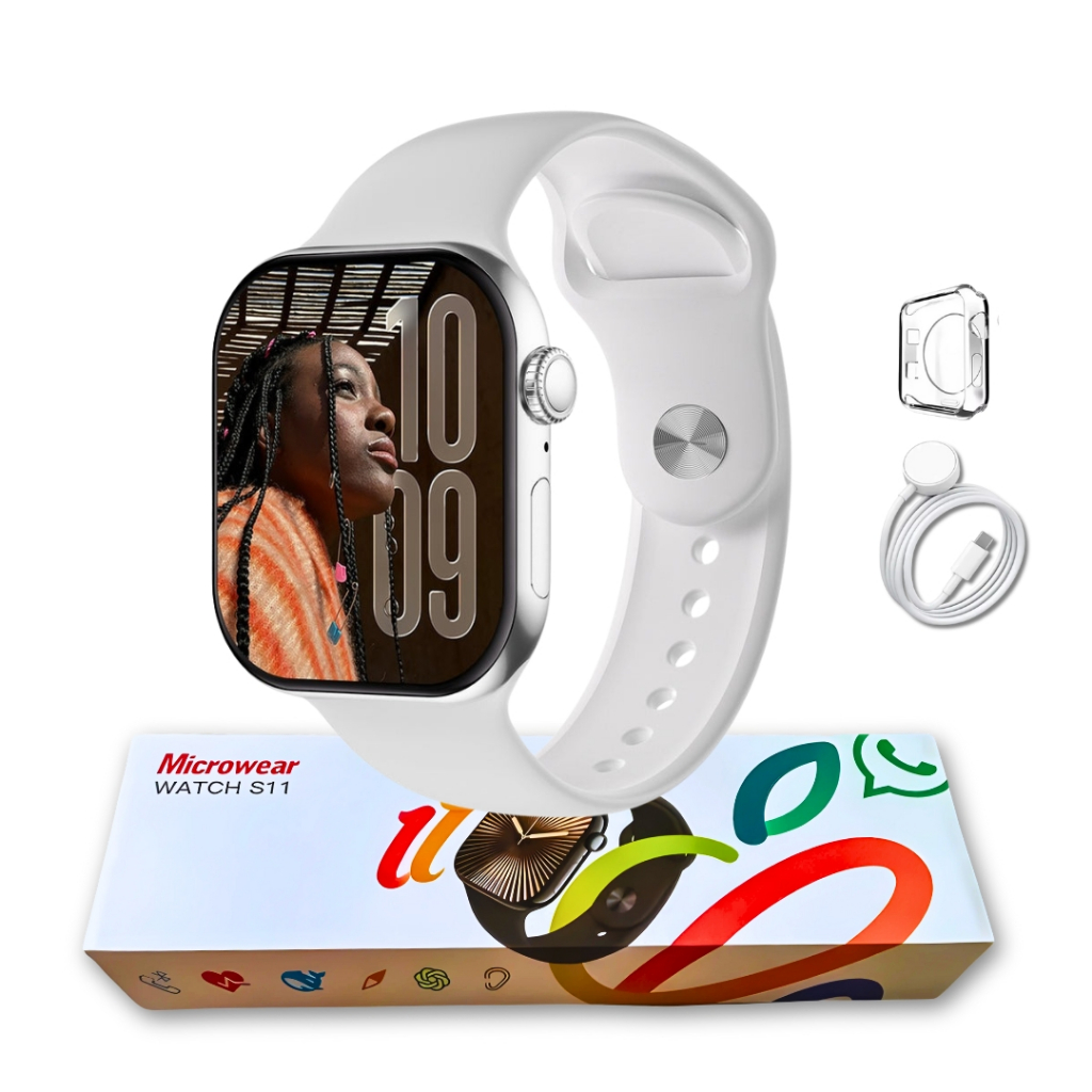 Smartwatch s11 série 11 46mm responde whatsapp ligações 1GB IP67 iPhone Android