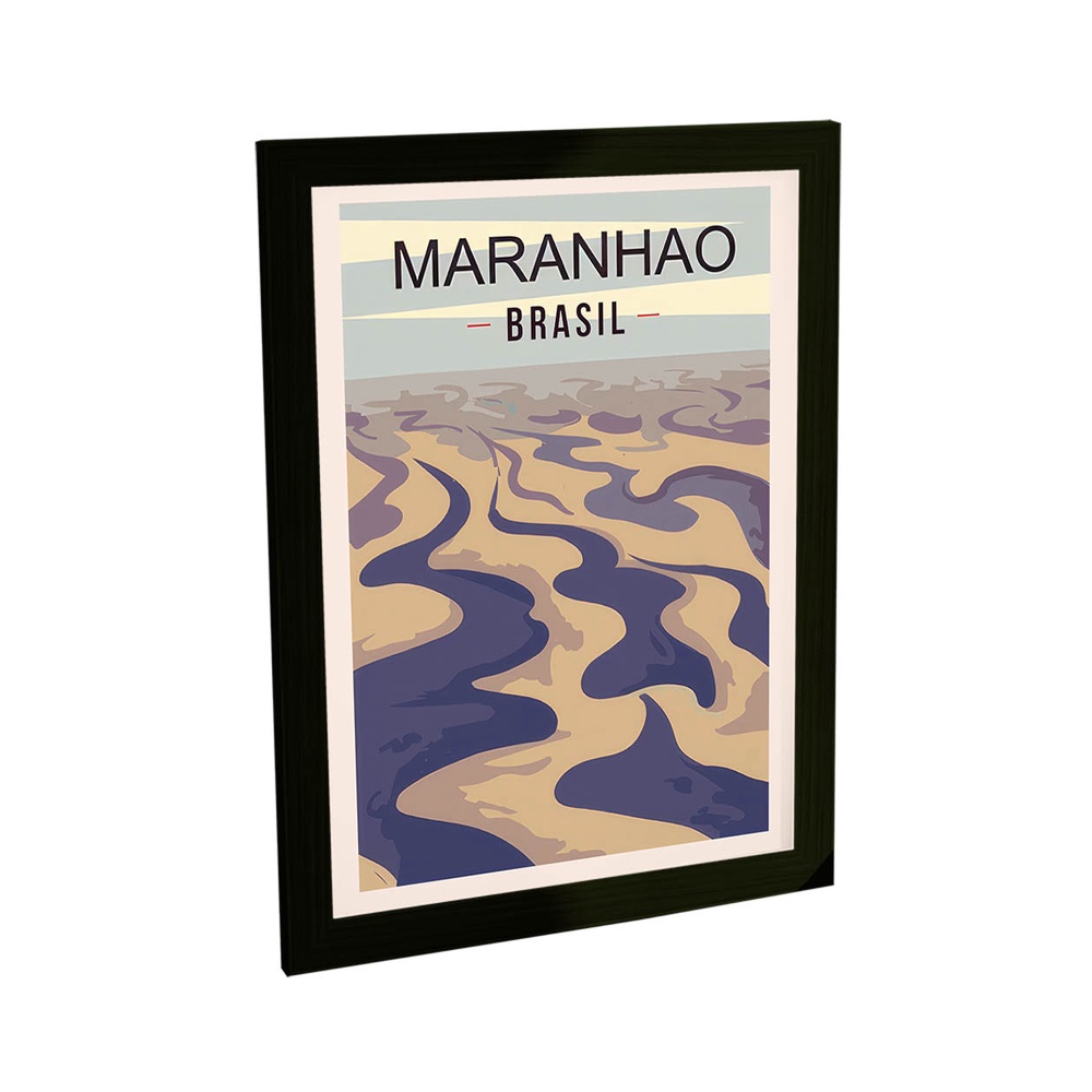 Quadro Decorativo Maranhão Estados Brasil Viagem Poster Decoração