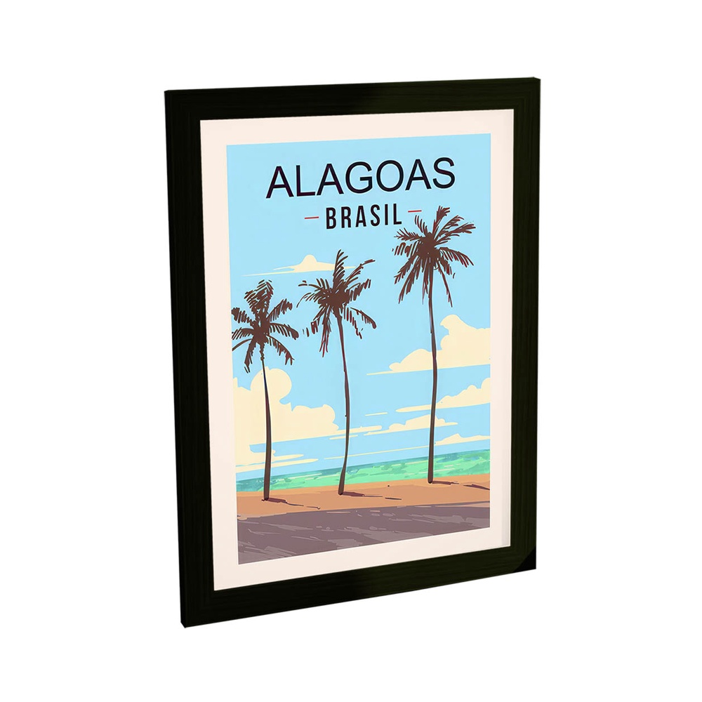 Quadro Decorativo Alagoas Brasil Estados Viagem Poster