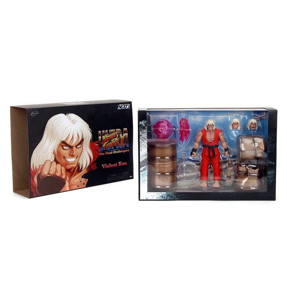 Boneco Violent Ken - Ultra Street Fighter II - The Final Challengers - 6'' - Jada Toys