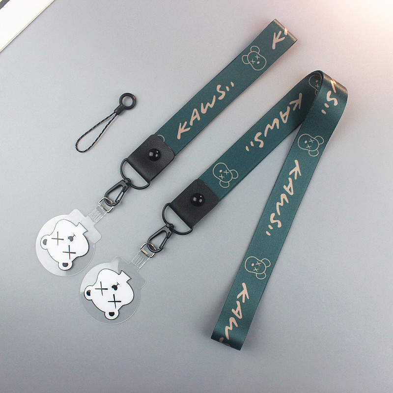 Street Wear Violent Bear Cordão para celular Influenciador Feminino Pendurado no pescoço Clipe de corda Corrente para ce