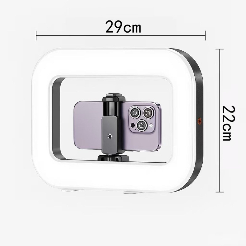 Iluminador LED Ring Light Handheld Bi-Color para Smartphones e Câmeras
