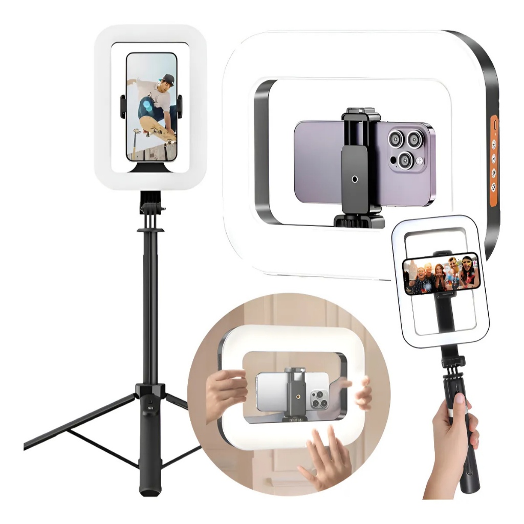 Iluminador Led Ring Light Bm-L29 Handheld 20W P/Smartphones