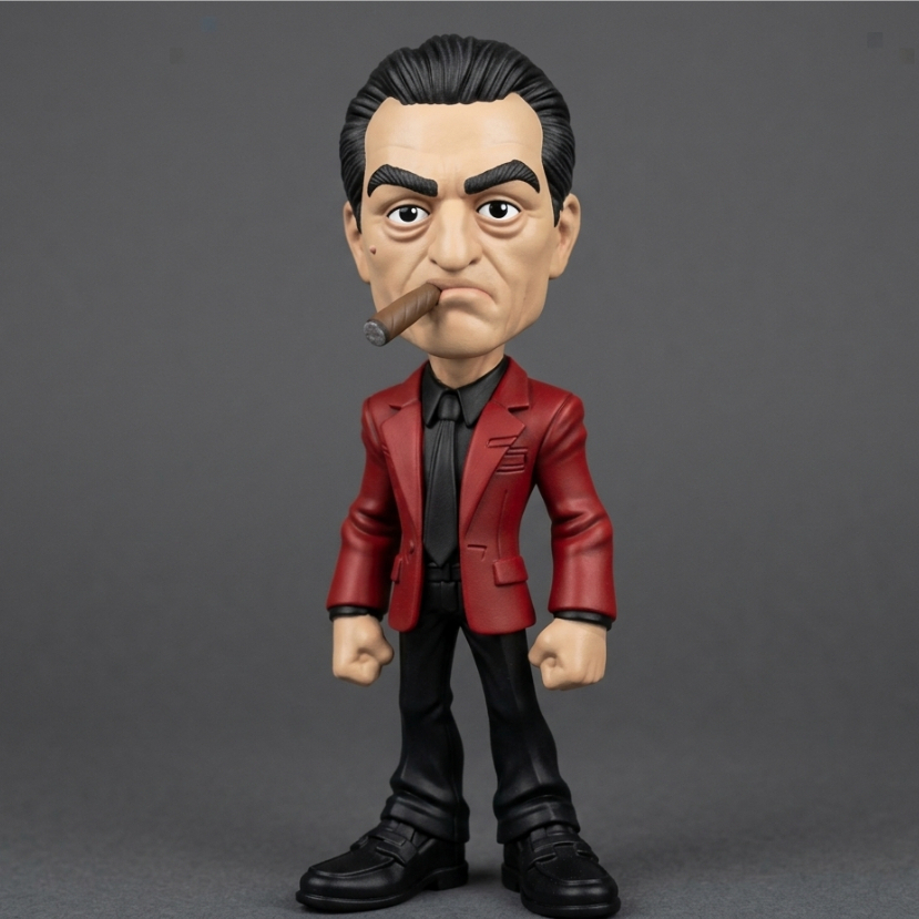 Estatueta Sam Ace Rothstein Filme Cassino Action Figure Robert De Niro Boneco De Coleção Decoração Geek Premium 18cm