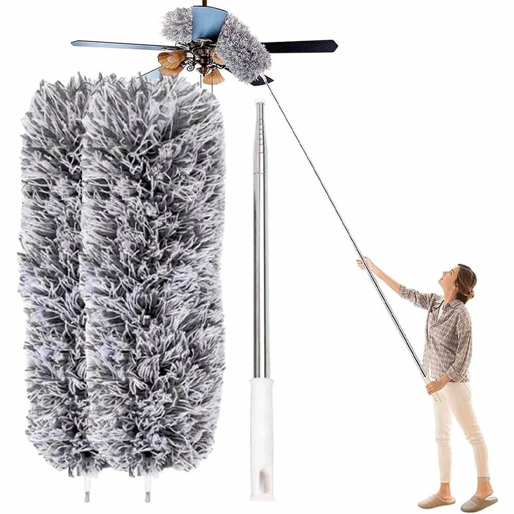 2,8 M Lustre De Teto Telescópico Multifuncional Para Cama Com Cabo De Aço Inoxidável