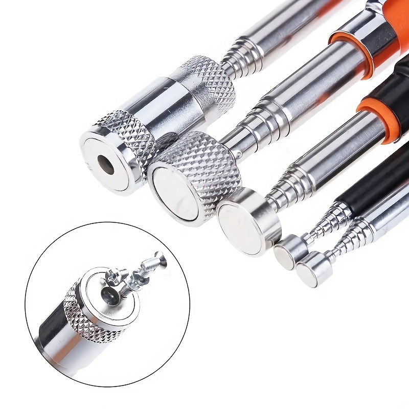 Um Conjunto De Selecionador De Caneta Magnética Telescópica , Ferramenta De Sucção Multifuncional 12.5-65cm Para Oficina