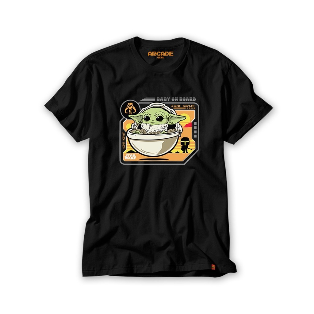 Camiseta Mandalorian Baby Yoda Grogu Tatooine Baby on Board