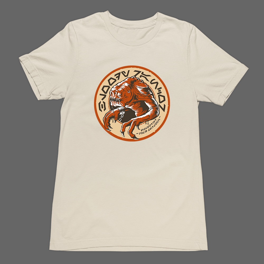 Camiseta Básica T-Shirt Rancor Star Wars Disney Tatooine Unissex