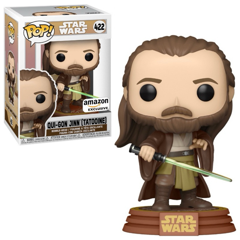 Funko Pop Qui Gon Jinn Tatooine 422 Exclusivo Amazon