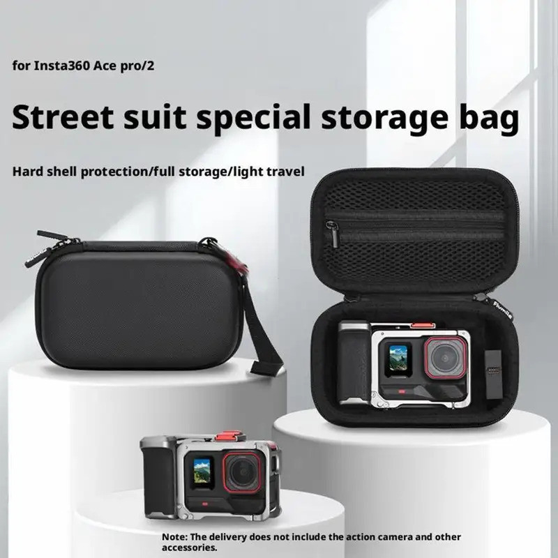 Bolsa de Transporte Flymile Xplorer para Insta360 Ace Pro 2, Kit de Alça Portátil para Uso Urbano, Bolsa de Armazenament