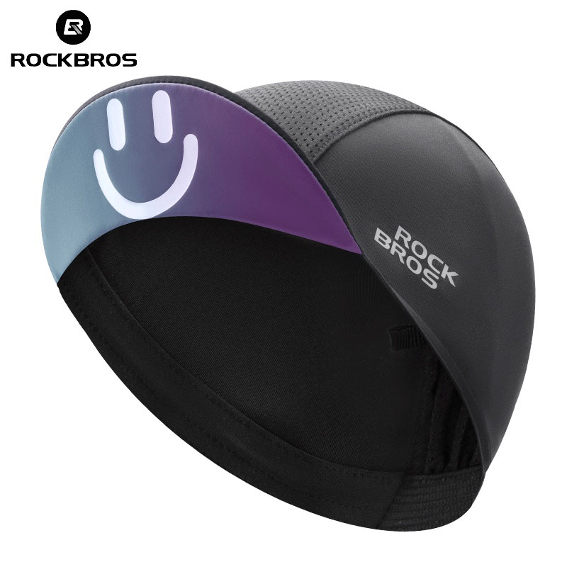 Chapéu De Ciclismo Rockbros Anti-UV Cool Ice Silk Quick Drying Capa De Corrida Respirável Para Homens Mulheres Esportes Ao Ar Livre