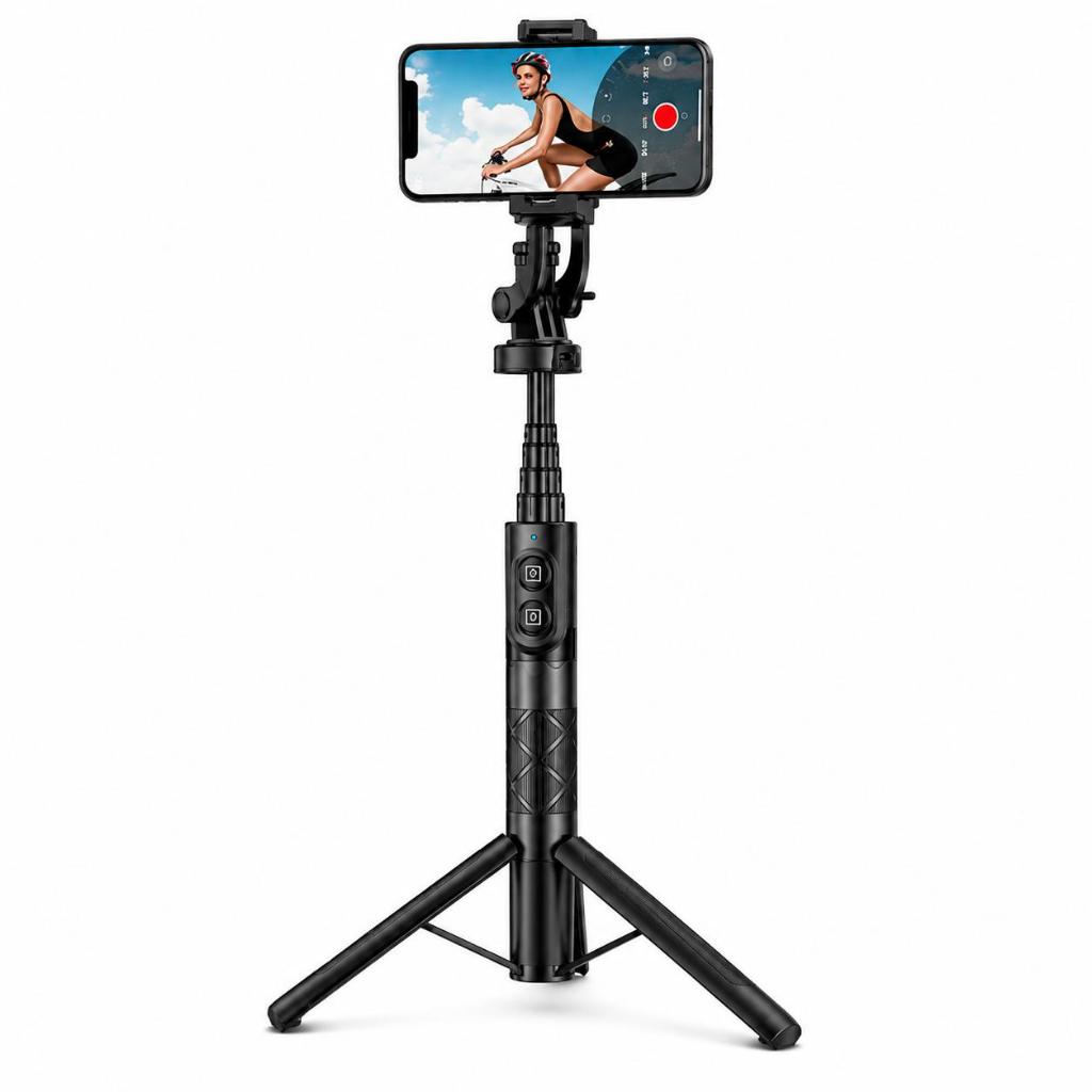 Bastão Selfie Tripé 153cm Bluetooth Controle Remoto Ajustável 360° Para Celular Android iPhone Universa top