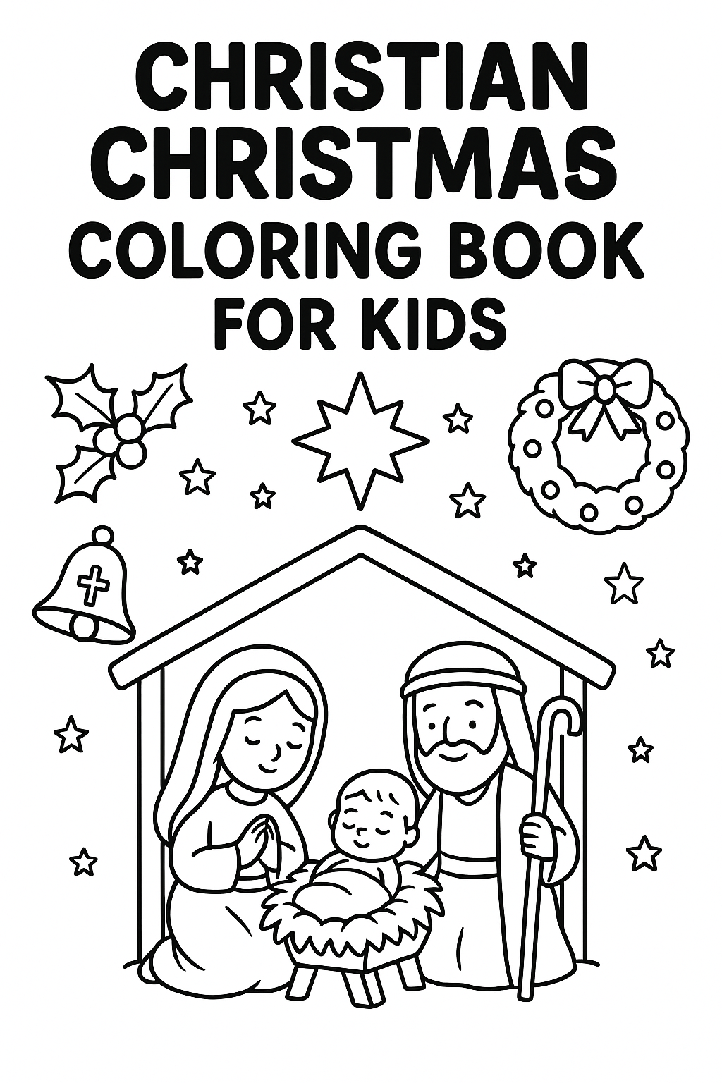 Christian Christmas Coloring Book for Kids